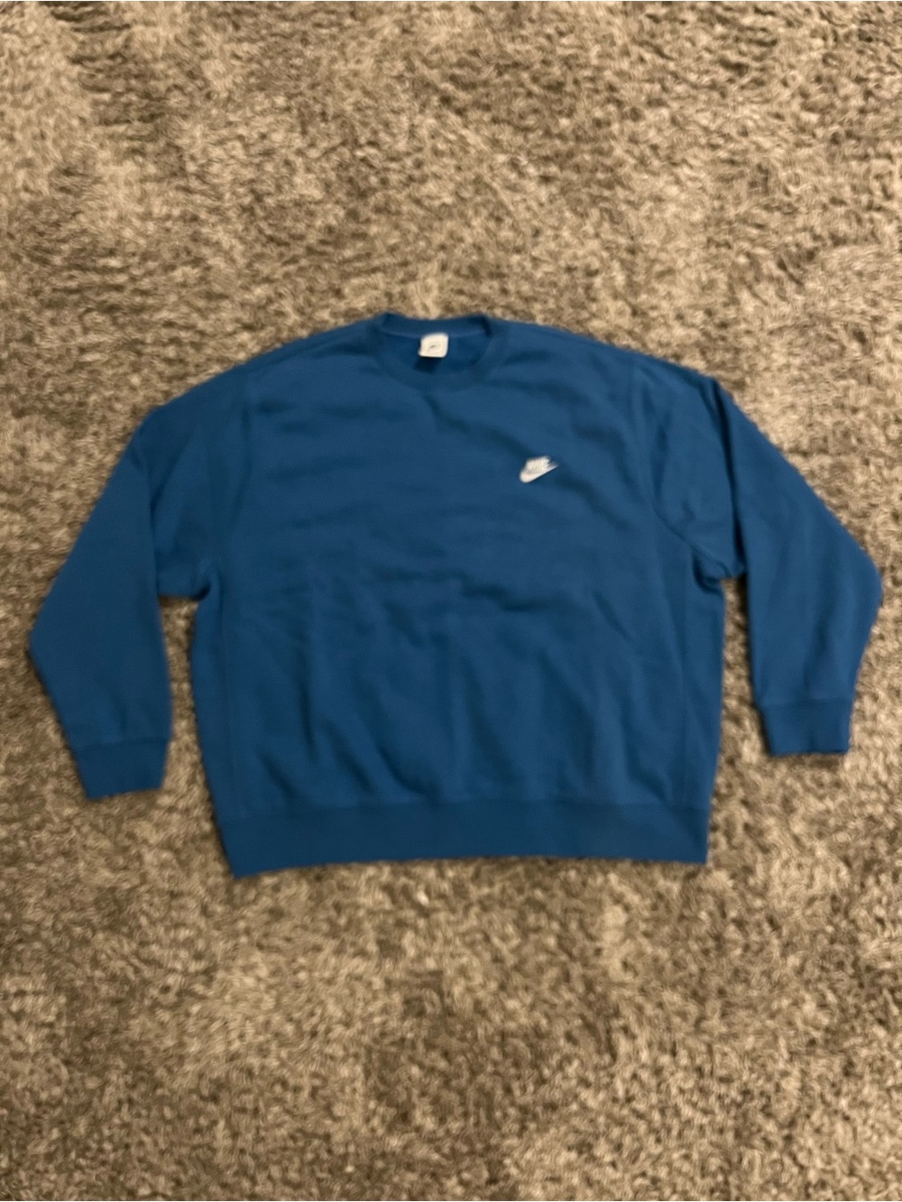 Nike Men's Blue Crewneck Sweatshirt